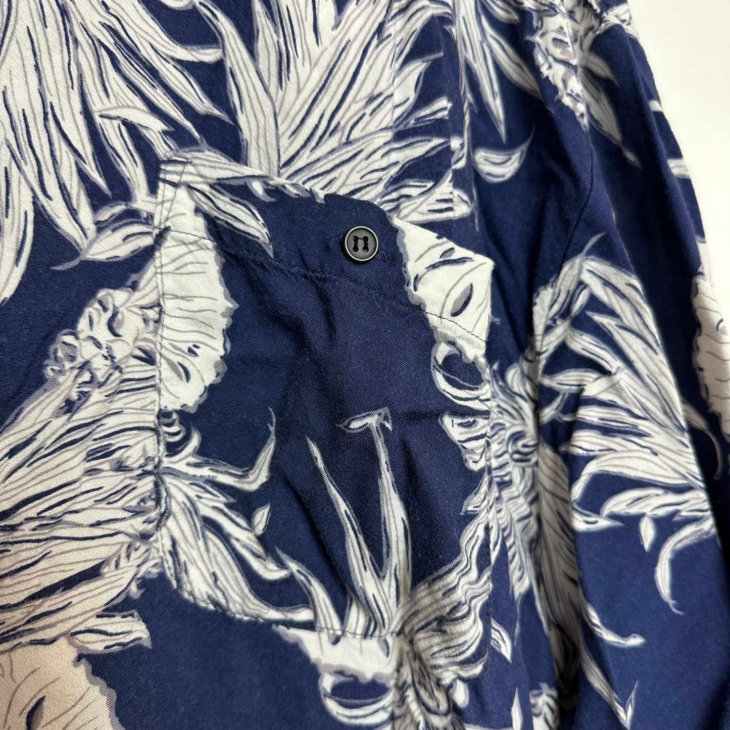 Vintage Emvo Tropical Short Sleeve Button Down Shirt Pineapples 2XL