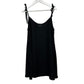 La Palapa Black Sheer Dress Coverup Tie Straps Large