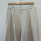 Vintage 80s Ralph Lauren Trousers High Rise Linen Cotton Beige Pleated 10
