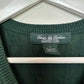 Brooks Bothers Country Club Forest Green Sweater vest Cable Knit Cotton Large