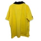 Nautica Retro Sailing Club Polo Yellow White Striped Rugby Cotton XL