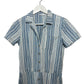 Lacausa Striped Montana Jumpsuit Coveralls Indigo Striped Cotton XS