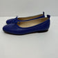 Everlane Day Ballet Flats Leather Bow Cobalt Royal Blue 6