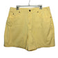Vintage 90s Talbots High Rise Yellow Denim Shorts Cotton Size 18