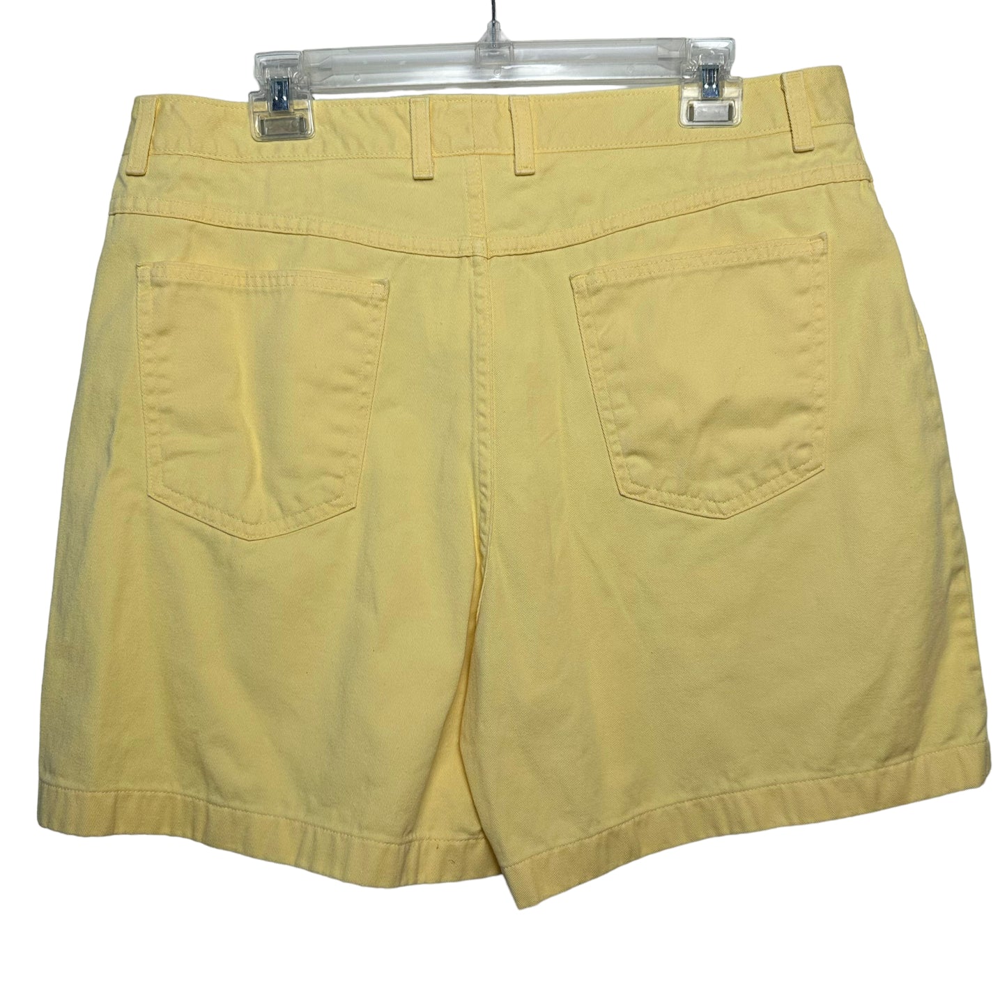 Vintage 90s Talbots High Rise Yellow Denim Shorts Cotton Size 18