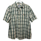 Carhartt Loose Fit Midweight Plaid Short Sleeve Button Down Collared Shirt Large Original Fit