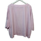 NWT J. Jill Linen Top Blouse Blossom Pink Purple Drop Sleeve Boat Neck Medium