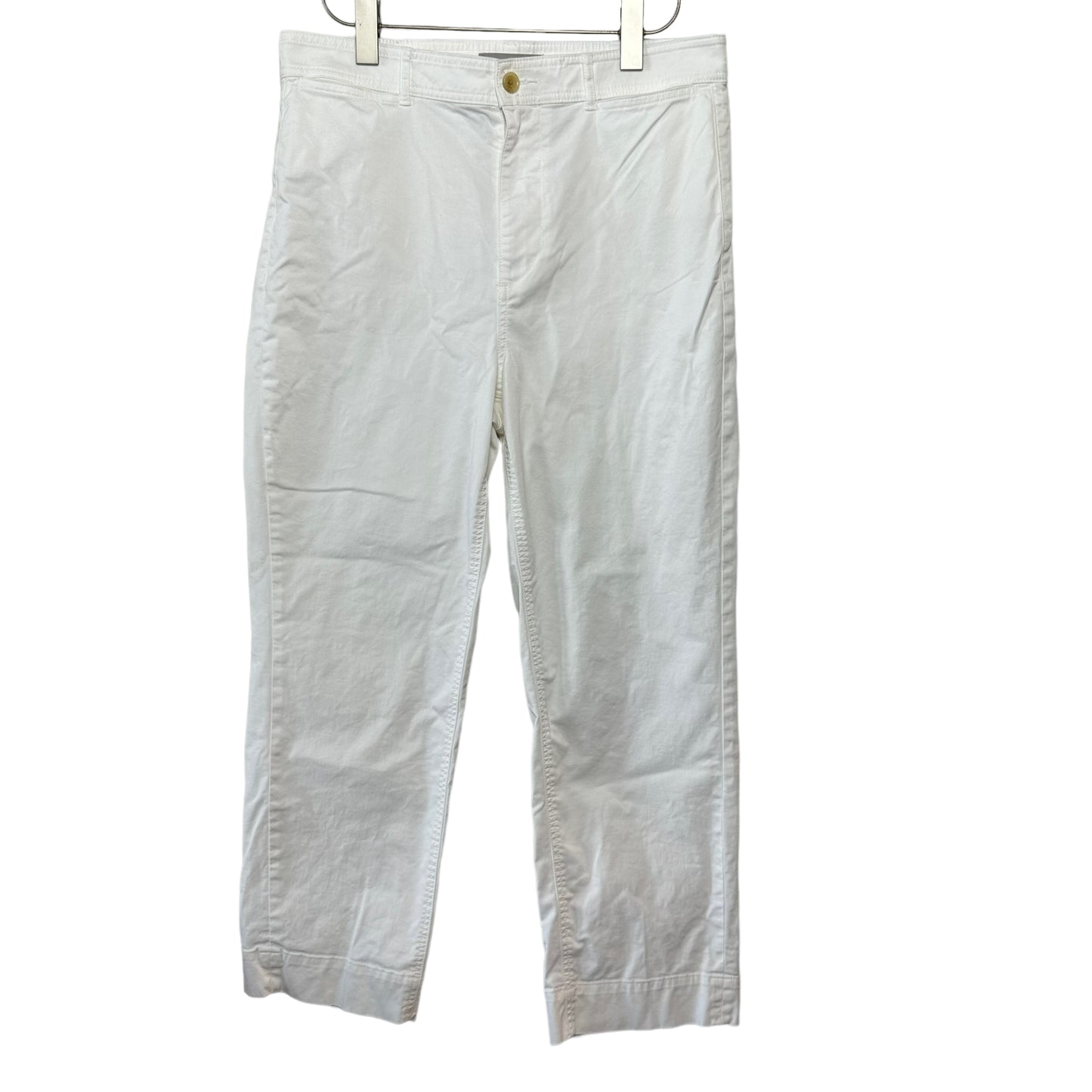 Everlane Lightweight Straight Leg Pant Chinos White 12 Trousers Cropped