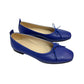 Everlane Day Ballet Flats Leather Bow Cobalt Royal Blue 6