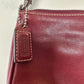 Vintage Coach Y2K Red Leather Mini Shoulder Bag Hampton Wristlet Cranberry 7785