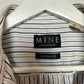 MINE Modern Fit Short Sleeve Button Down Striped Shirt XL Cotton