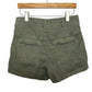 Anthropologie Pilcro and the Letterpress Relaxed Pleated Front High Rise Utility Shorts Olive Green 27