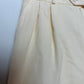Vintage Vinci 80s High Rise Trouser Shorts Yellow 10 Long Shorts Pleated Front