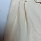 Vintage Vinci 80s High Rise Trouser Shorts Yellow 10 Long Shorts Pleated Front