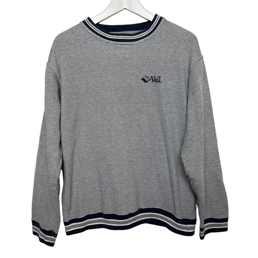 Vintage 90s Tolini Vail Crewneck Sweatshirt Pullover Ringer Small