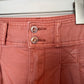 Anthropologie Pilcro and the Letterpress Relaxed Pleated Front High Rise Utility Shorts Sienna Pink 27