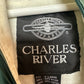 Charles River Ohio University Pullover Windbreaker Navy Blue and Green Color Block XL