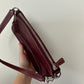 Vintage Coach Y2K Red Leather Mini Shoulder Bag Hampton Wristlet Cranberry 7785