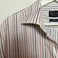 MINE Modern Fit Short Sleeve Button Down Striped Shirt XL Cotton