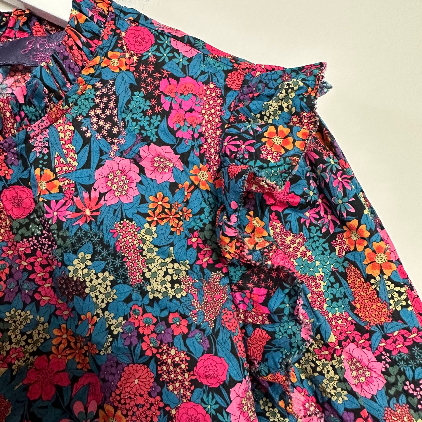 J. Crew Liberty Fabrics Ciara Floral Top Blouse Long Sleeve Medium