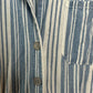 Lacausa Striped Montana Jumpsuit Coveralls Indigo Striped Cotton XS