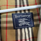 Vintage Burberry Trench Coat Long Nova Check Removable Wool Lining 36 Regular