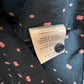 RVCA Short Sleeve Button Down Collared Shirt Navy Blue Pink Dots Slim XL