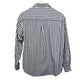 Vintage 90s Eddie Bauer Striped Button Down Collared Shirt Small Blue White Beige