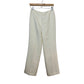 NWT vintage Talbots Silk Trouser Pants Cream High Rise Straight Leg 6