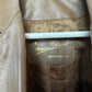 Vintage 70s Etienne Aigner Brown Leather Jacket Coat Tie Waist Belt 8