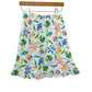 Vintage 90s Icantoo Cotton Pull On Skirt Tropical Fish Floral Cotton Small