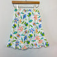 Vintage 90s Icantoo Cotton Pull On Skirt Tropical Fish Floral Cotton Small
