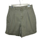 Vintage 90s Bill Blass High Rise Pleat Front Shorts Olive Green Cotton Size 8