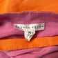 Vintage Andrea Behar Pink and Orange Wrap Skirt Silk Linen 10