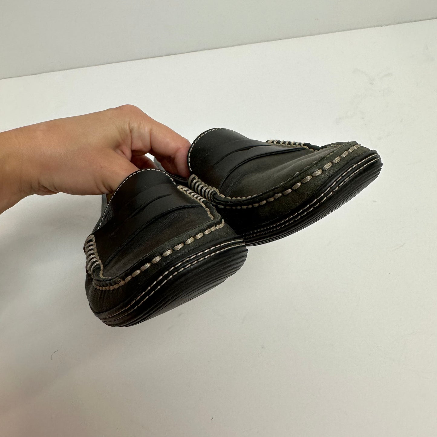 Tods Loafer Gommino Black Leather Slip On 36