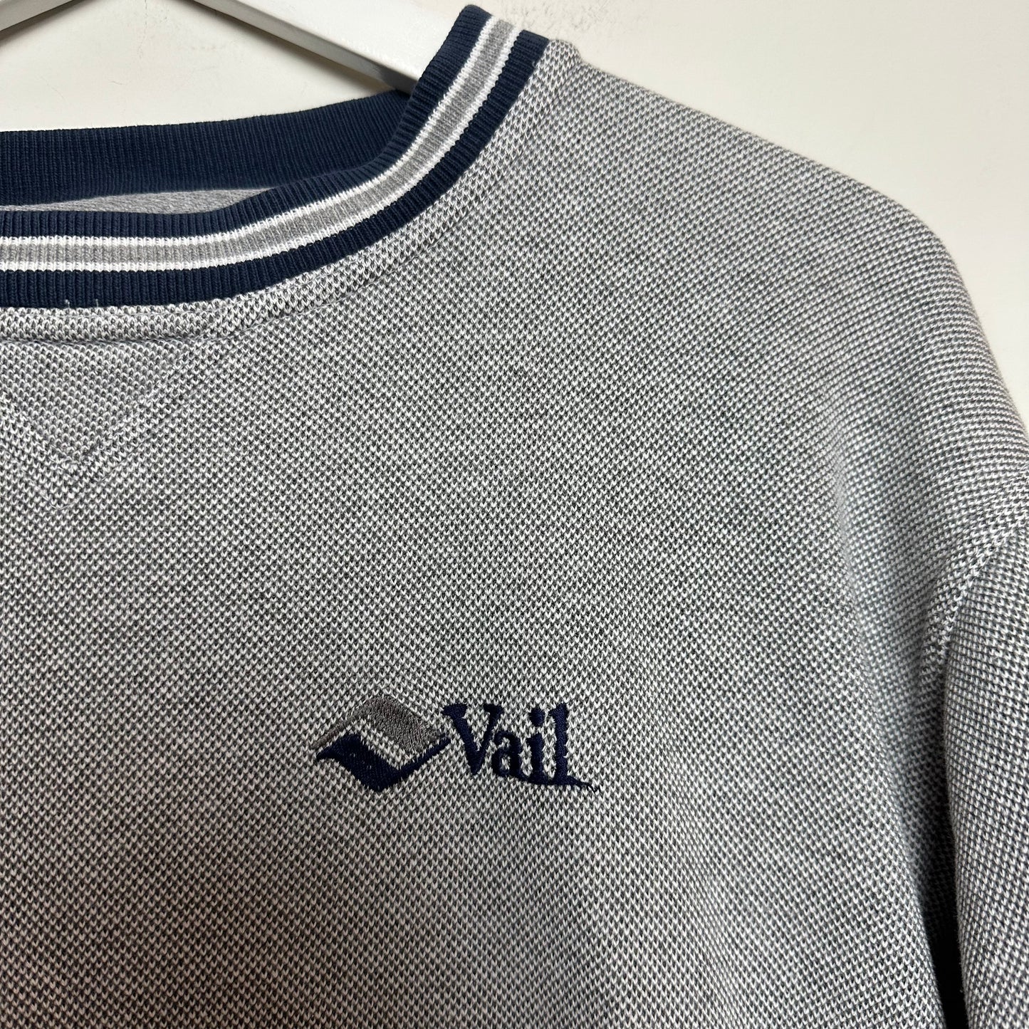 Vintage 90s Tolini Vail Crewneck Sweatshirt Pullover Ringer Small