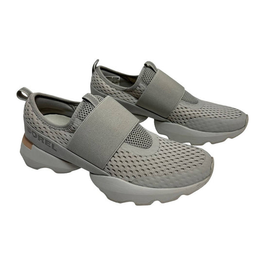 Sorel Kinetic Impact Strap Sneaker Gray Women’s 9.5 Slip On Dove Moonstone