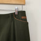 Lauren Ralph Lauren Olive Green Wool Blend Midi Skirt 8