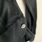 Vintage Black Button Down Collared Shirt Small