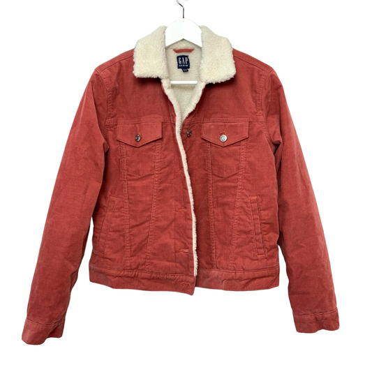 Gap Corduroy Jacket Sherpa Line Collared Small