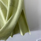 Eileen Fisher Knit Tunic Top Chartreuse Green Wrap Small Wool