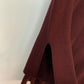 Free People Cross Front Tunic Sweater Maroon Small