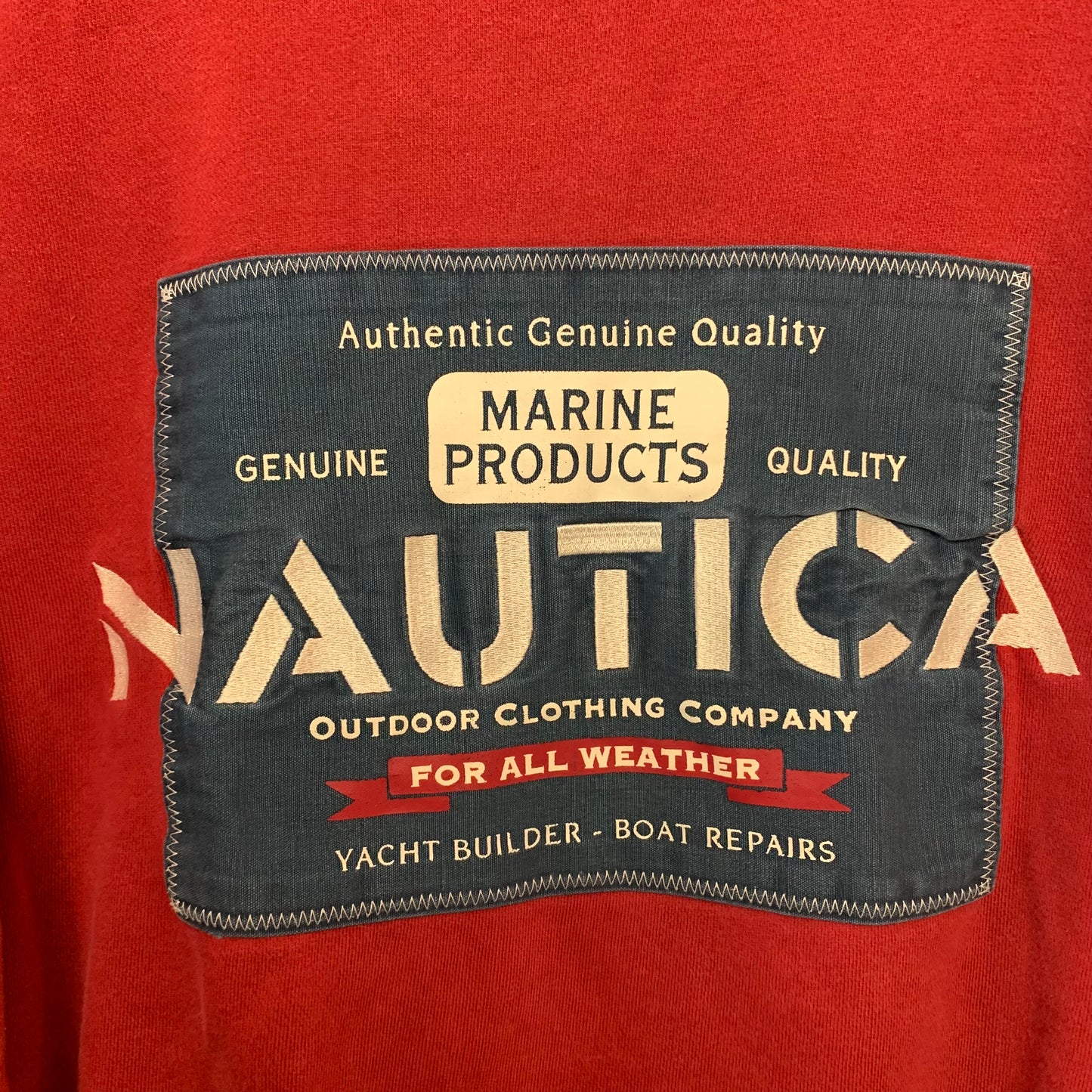 Vintage 90s Nautica Red Sweatshirt Crewneck