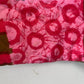Vintage Handmade 1960s 70s Quilt Skirt Groovy Pink Geometric Pattern Midi XS