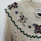 80s 90s i.c. isaacs Sweater Chunky Knit Neutral Large