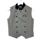 Vintage British Khaki Wool Plaid Vest Equestrian Hunting Suiting Made in the USA 4