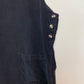 Vintage Cabincreek Corduroy Jumper Dress Black Maxi 14 Cotton
