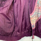 80s Athletic Works Windbreaker Purple Jacket with Fair Isle Fleece Pattern Medium