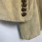Ralph Lauren Blue Label Tan Suede Leather Blazer Jacket 12