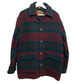 Vintage Woolrich Wool Blend Coat Medium Aztec Western Print Red Green